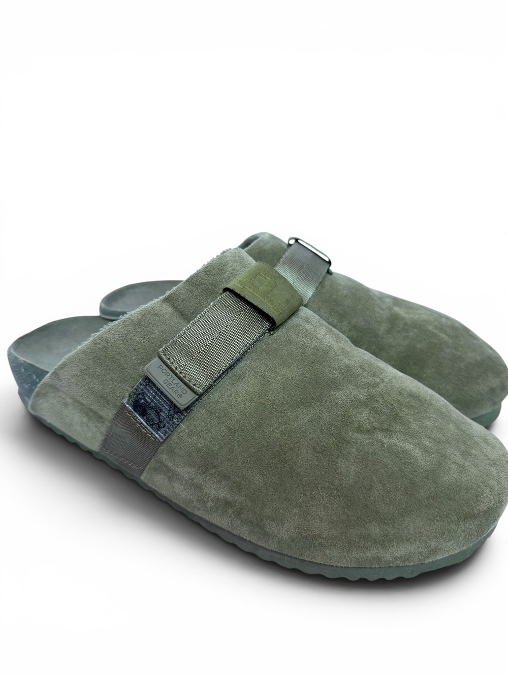 Portland Gear Haven Mule Olive Suede Clogs Men’s 10 Unisex